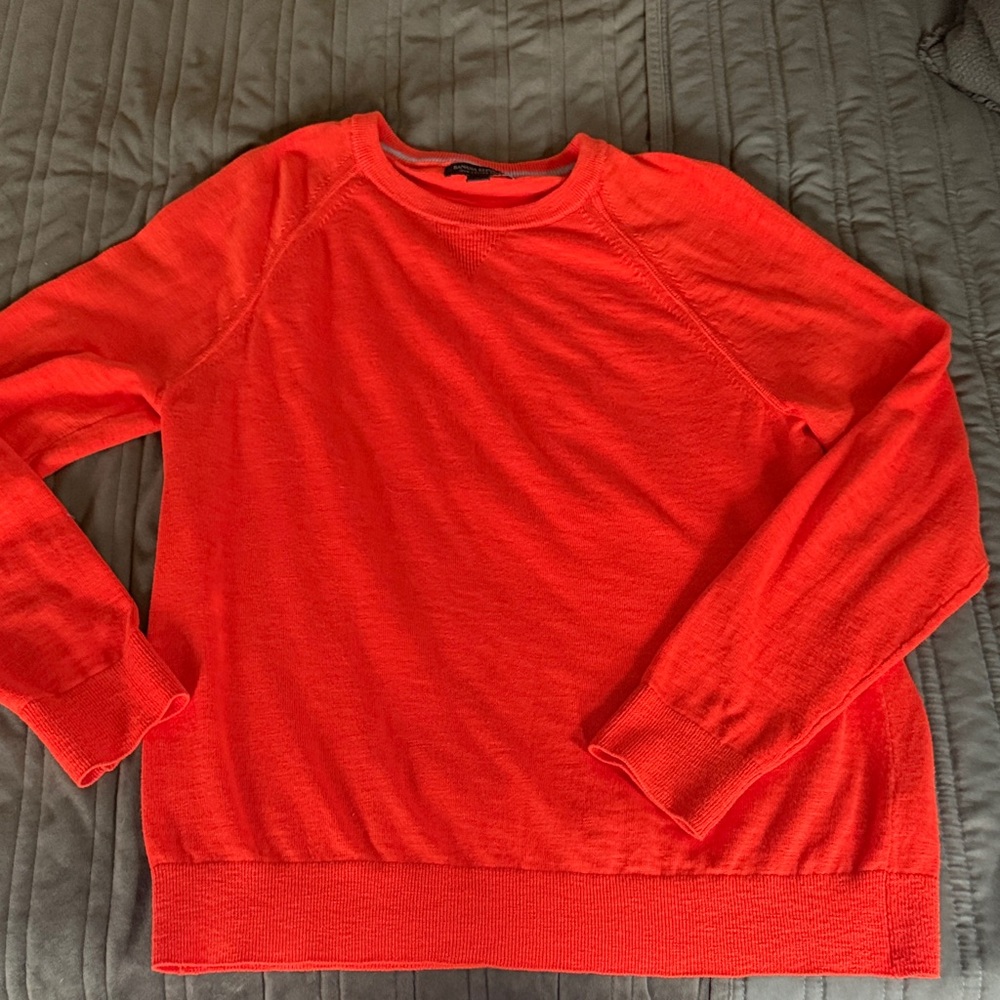 Banana Republic Men's Bold Orange Crewneck Sweater
